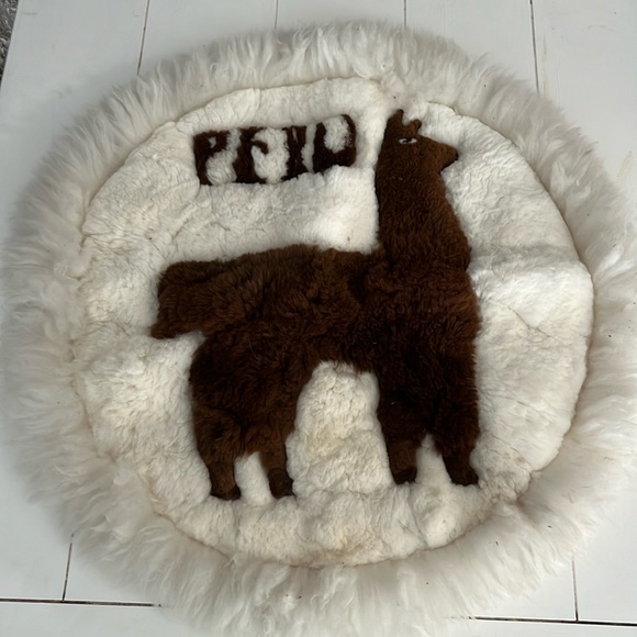Tenture Murale En Alpaga Pérou – Motif Aigle – Ethnique Bohème – XL 33x26